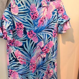 Lilly Pulitzer Kids Dress in Blue and Pink Floral